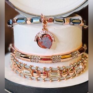 Bomb Party Halloween Bracelet Stack — Rose Gold | Lab-Created Stones